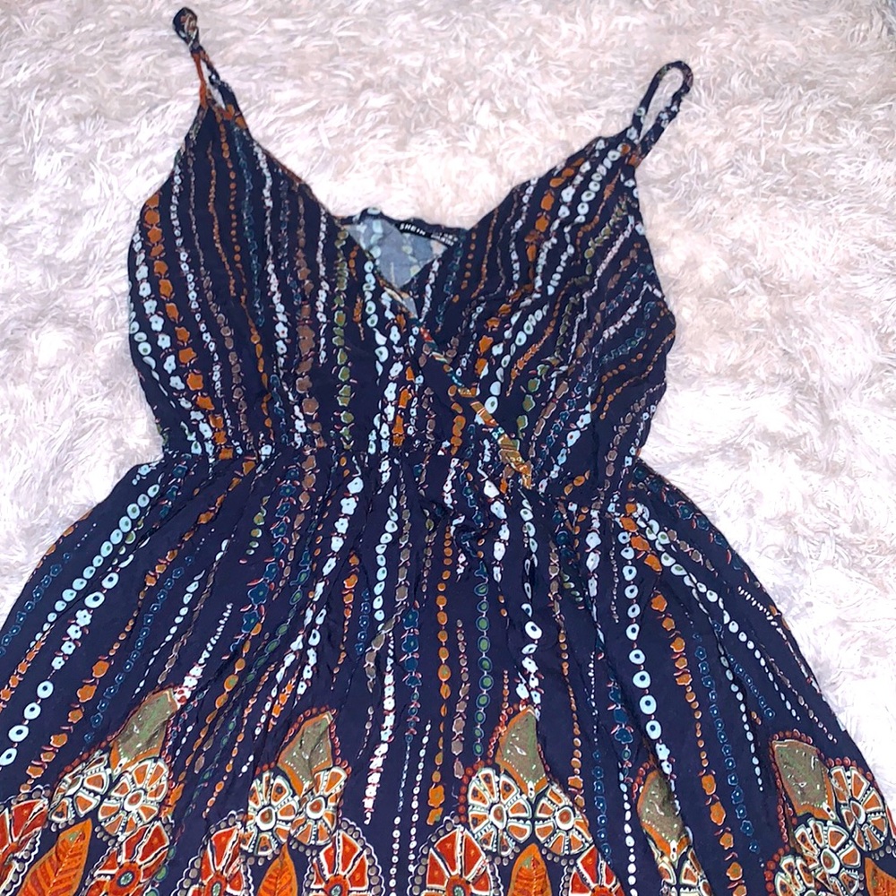 Flowy Boho Style Mini Dress